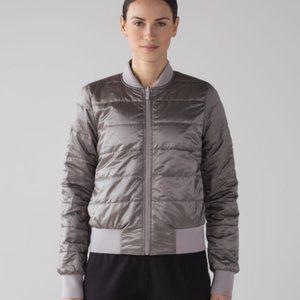 Lululemon Non Stop Bomber - Reversible - Dark Chrome